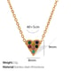 XL215 colored diamond gold necklace Picture6